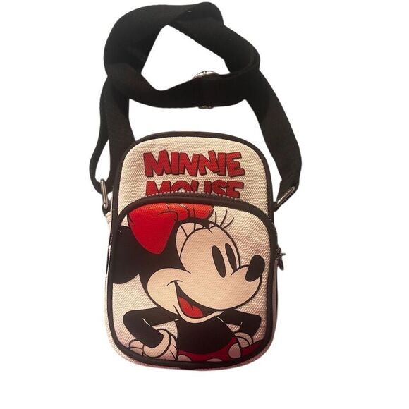 Disney Minnie Mouse Ivory Crossbody Bag primark Unisex Adjustable Strap - Picture 1 of 10